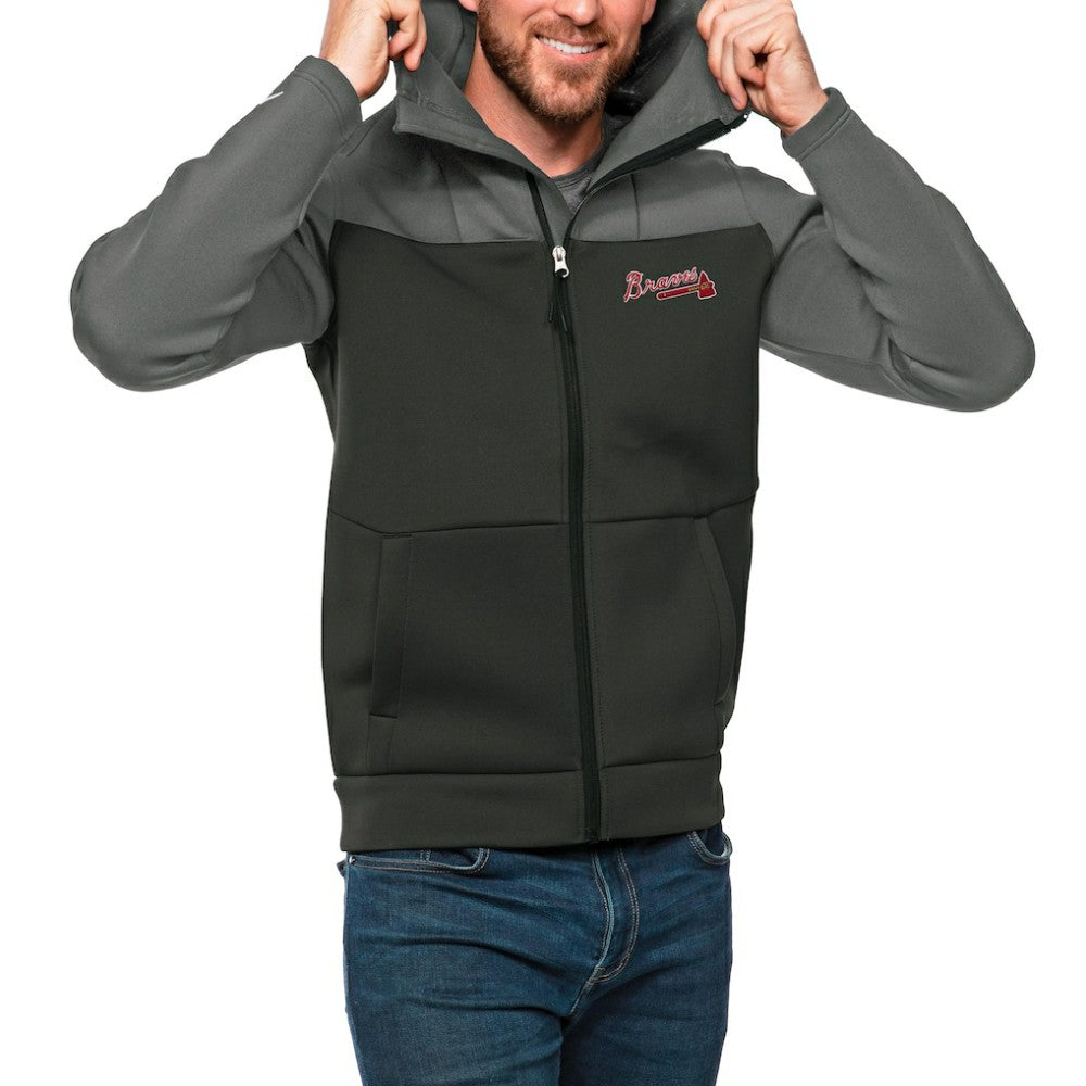 Atlanta Braves Antigua Protect Full-Zip Hoodie Discount