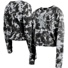 Chicago White Sox New Era Women's Tie-Dye Cropped Long Sleeve T-Shirt Outlet