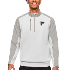 Atlanta Falcons Antigua Team Quarter-Zip Pullover Top - White - NFL