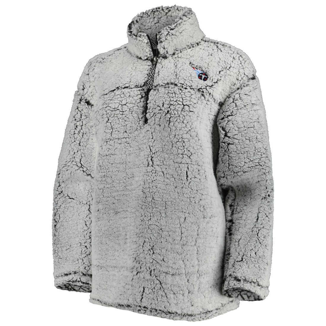 Tennessee Titans G-III 4Her by Carl Banks Women's Sherpa Quarter-Zip Jacket - Gray - NFL