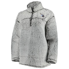 Tennessee Titans G-III 4Her by Carl Banks Women's Sherpa Quarter-Zip Jacket - Gray - NFL