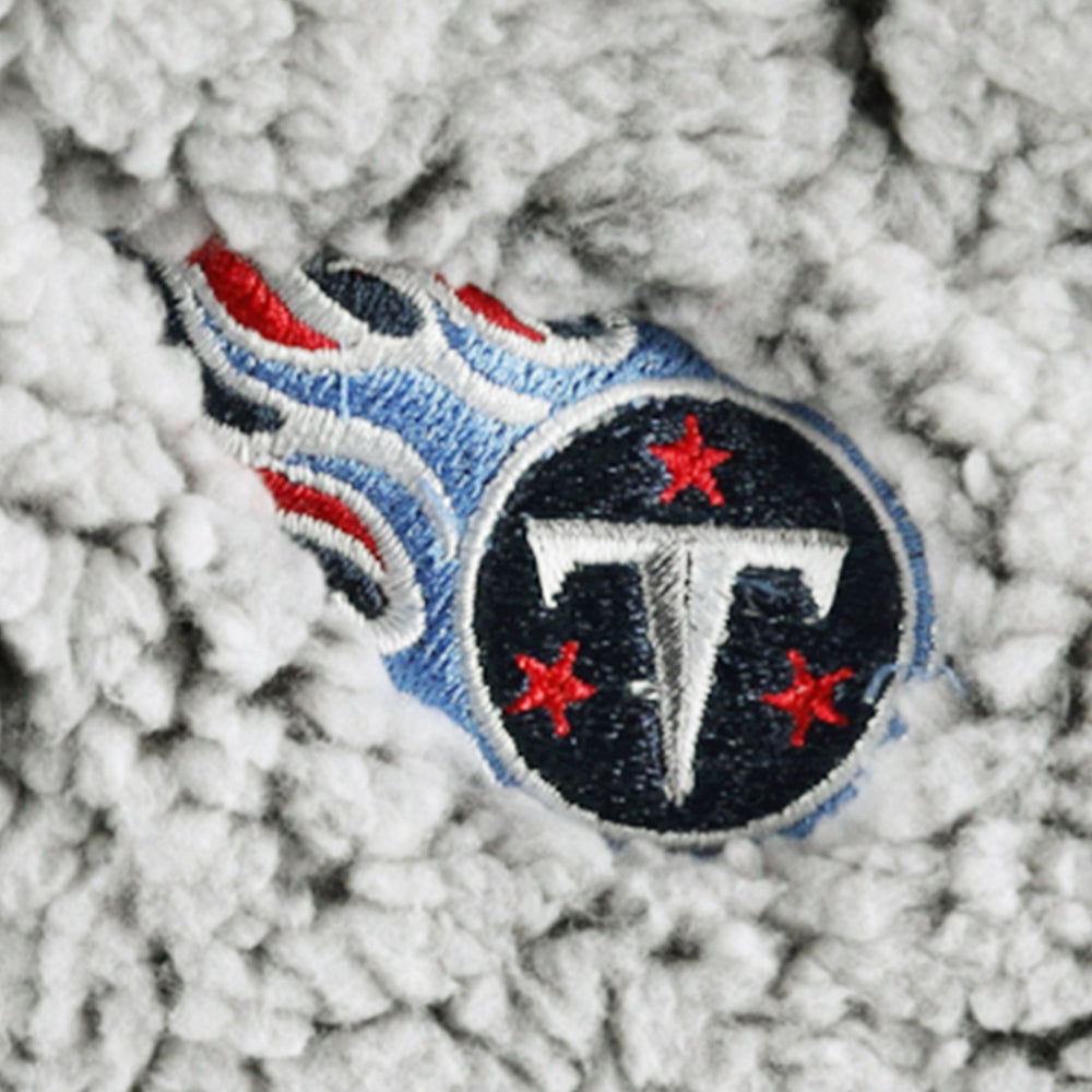 Tennessee Titans G-III 4Her by Carl Banks Women's Sherpa Quarter-Zip Jacket - Gray - NFL