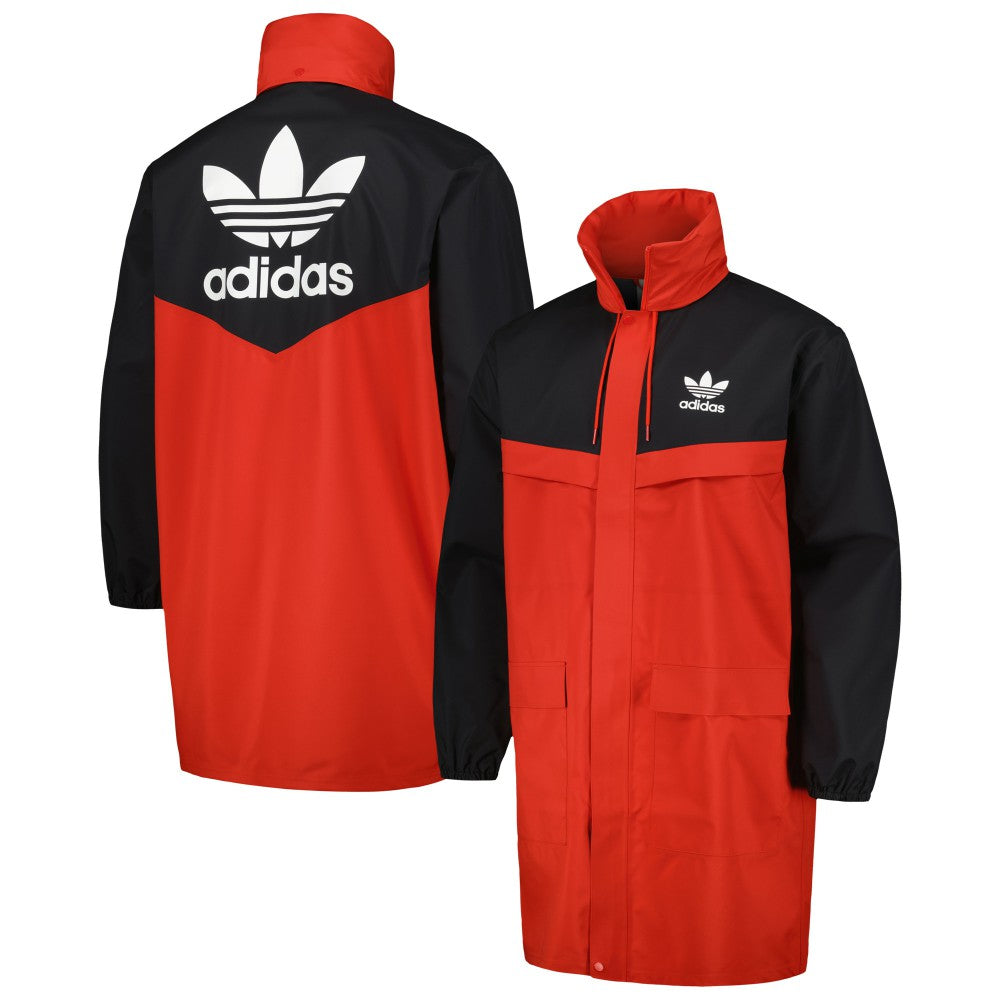 Adidas - Manchester United Originals Hoodie Full-Zip Bench Jacket - Red/Black