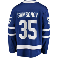 Ilya Samsonov Toronto Maple Leafs Fanatics Home Breakaway Player Jersey - Blue | Fanatics online