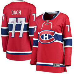 Kirby Dach Montreal Canadiens Fanatics Women's Home Breakaway Player Jersey - Red | Fanatics Lifestyle