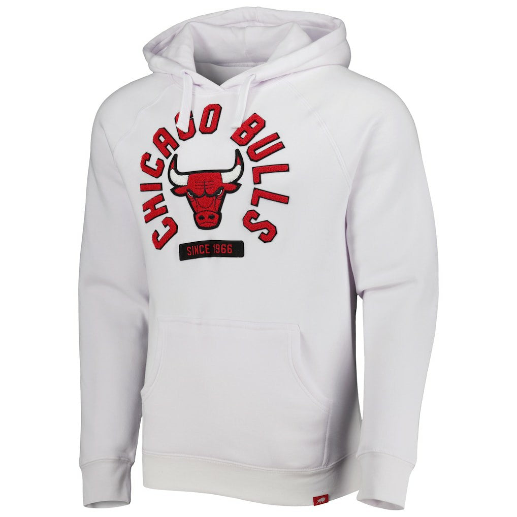 Chicago Bulls Sportiqe Unisex Athos Olson Tri-Blend Pullover Hoodie White
