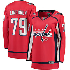 Charlie Lindgren Washington Capitals Fanatics Women's Home Breakaway Player Jersey - Red | Fanatics sale