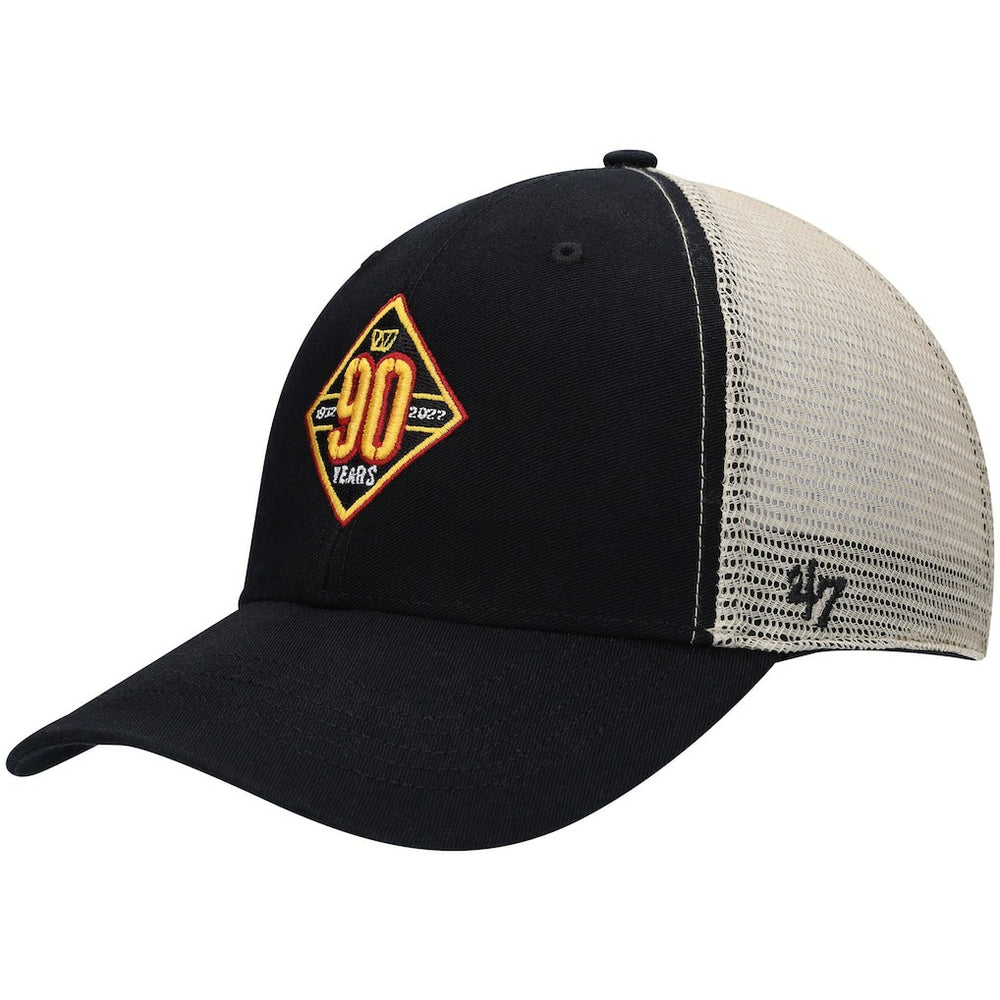 Washington Commanders '47 90th Season MVP Trucker Snapback Hat - Black/Natural - 47 brand
