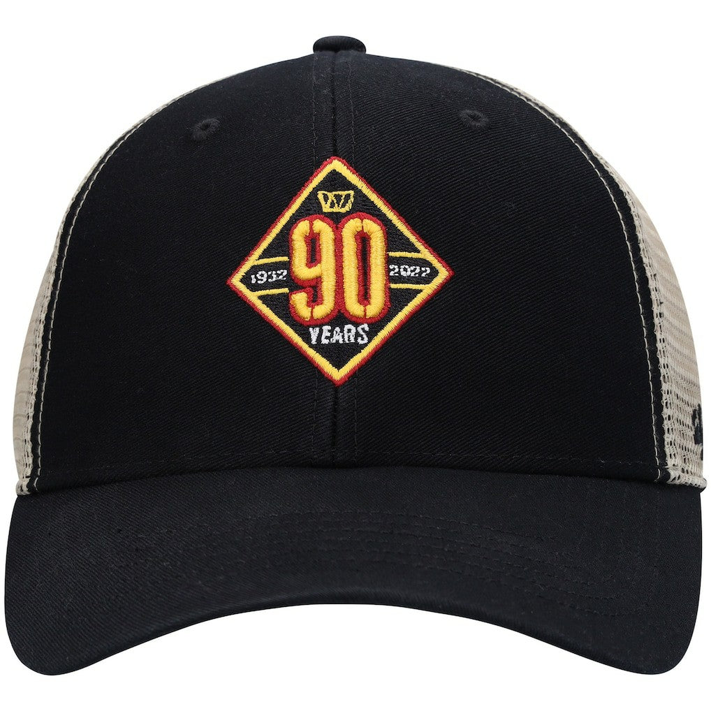 Washington Commanders '47 90th Season MVP Trucker Snapback Hat - Black/Natural - 47 brand