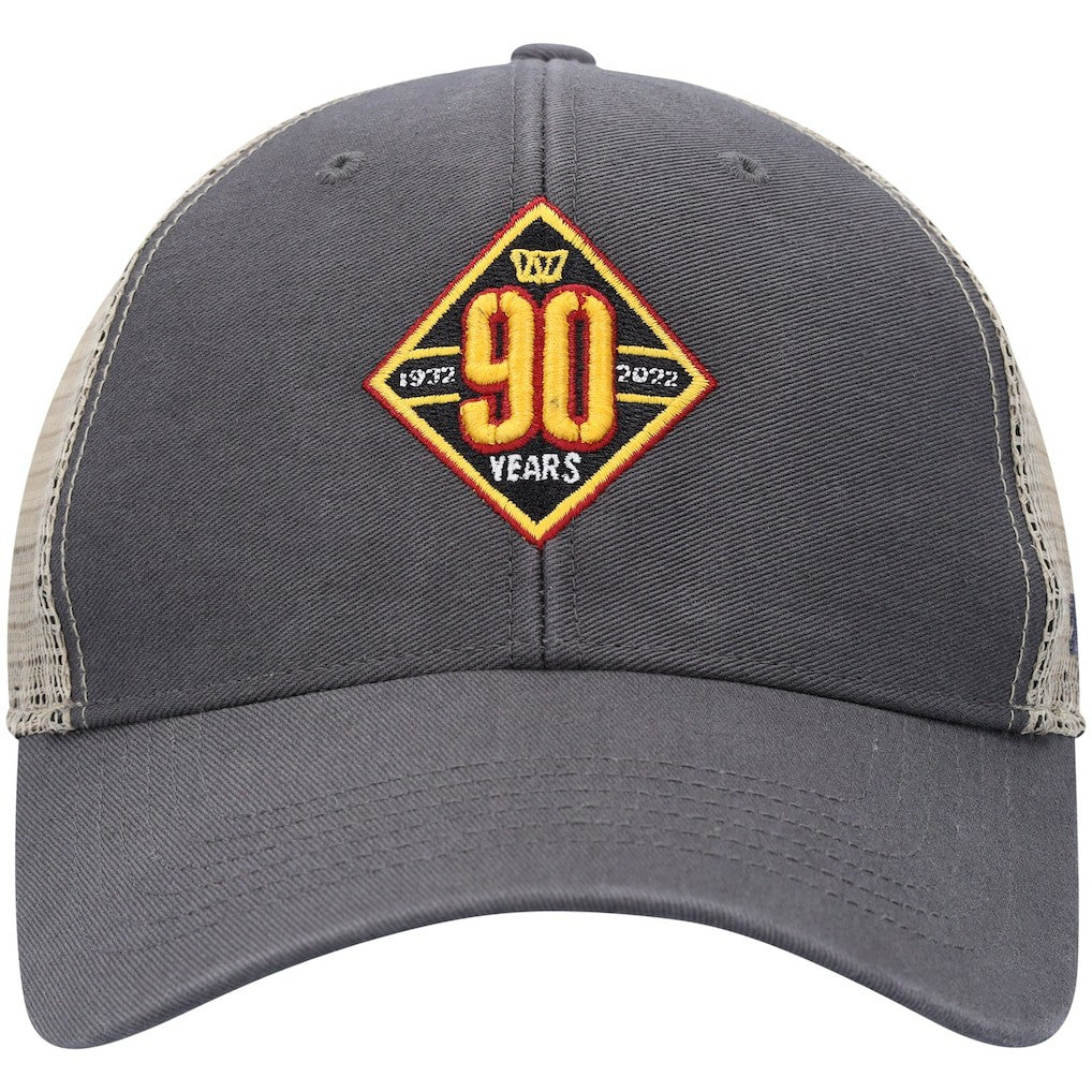 Washington Commanders '47 90th Season MVP Trucker Snapback Hat - Charcoal/Natural - 47 brand