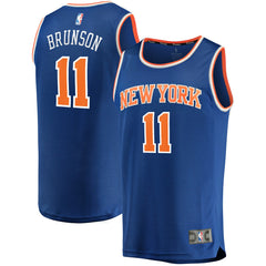 Fanatics Jalen Brunson New York Knicks Fast Break Replica Jersey Icon Edition Blue