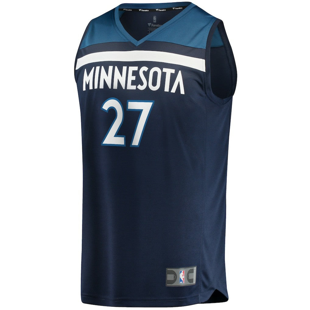 Fanatics Rudy Gobert Minnesota Timberwolves Fast Break Replica Jersey Icon Edition Navy
