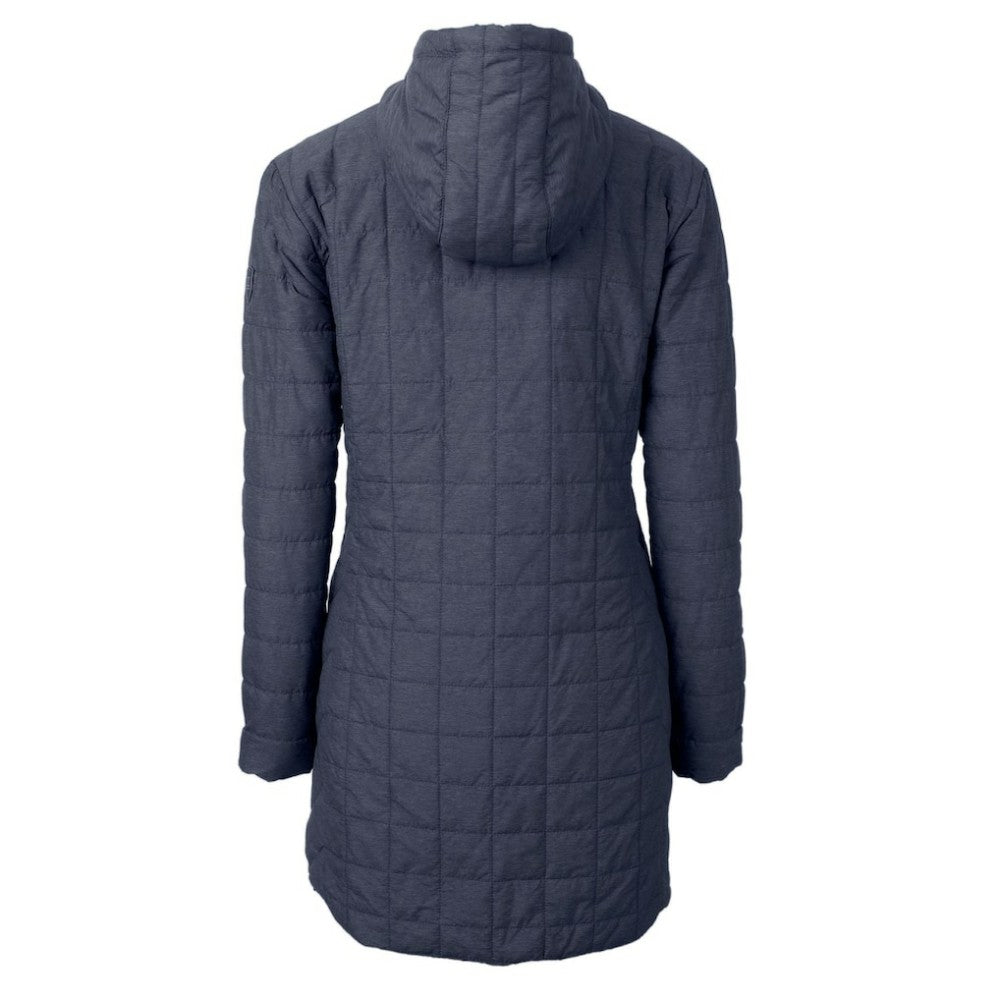 Atlanta Braves Cutter & Buck Women's Rainier Primaloft Eco Full-Zip Hoodie Long Coat Online