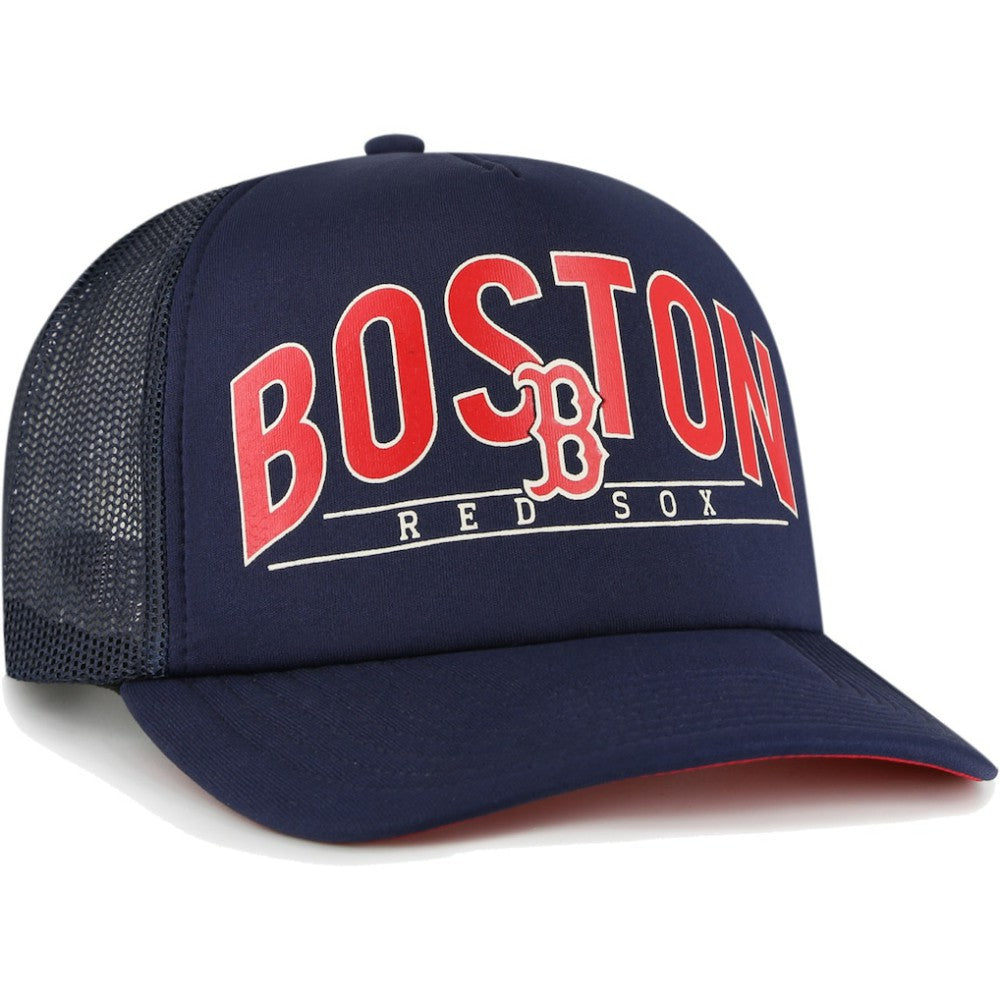 Boston Red Sox '47 Backhaul Foam Trucker Snapback Hat Discount