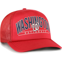 Washington Nationals '47 Backhaul Foam Trucker Snapback Hat Sale