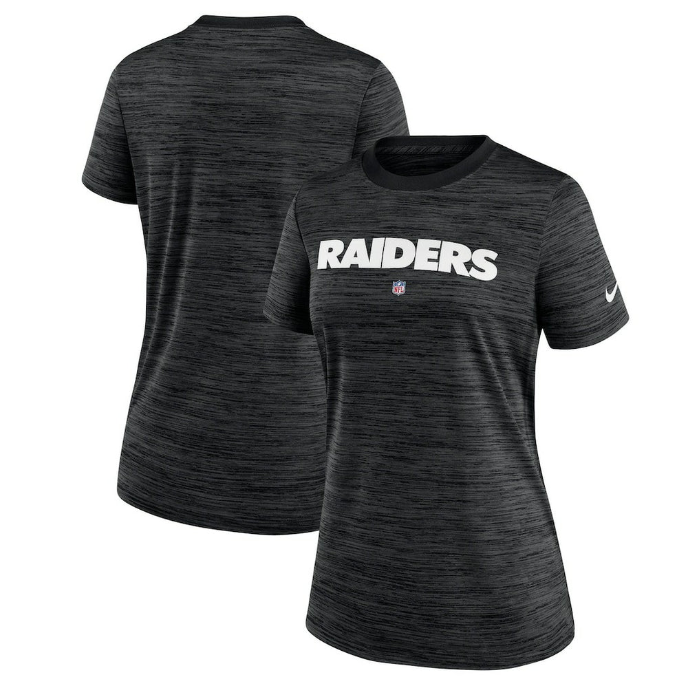 Las Vegas Raiders Women's Sideline Velocity Performance T-Shirt - Black - Nike