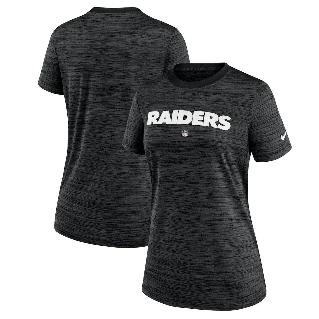 Las Vegas Raiders Women's Sideline Velocity Performance T-Shirt - Black - Nike