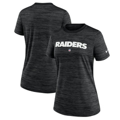 Las Vegas Raiders Women's Sideline Velocity Performance T-Shirt - Black - Nike