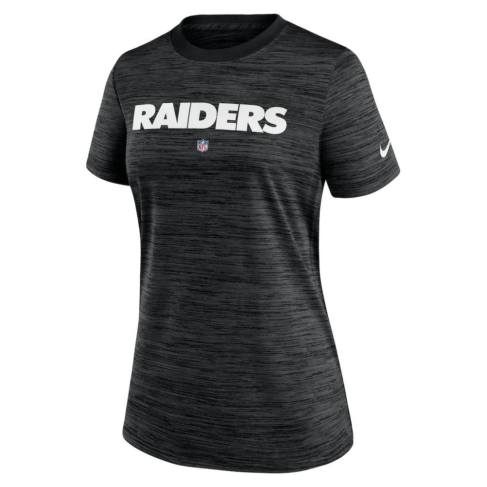 Las Vegas Raiders Women's Sideline Velocity Performance T-Shirt - Black - Nike
