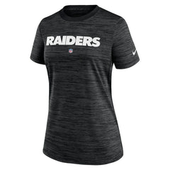 Las Vegas Raiders Women's Sideline Velocity Performance T-Shirt - Black - Nike