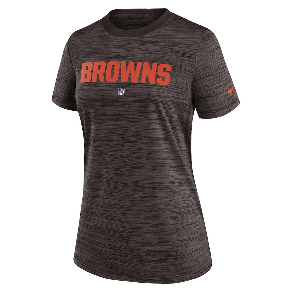 Cleveland Browns Women's Sideline Velocity Performance T-Shirt - Brown - Nike