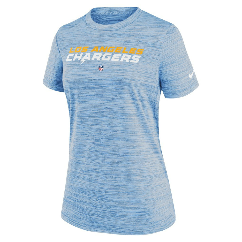 Los Angeles Chargers Women's Sideline Velocity Performance T-Shirt - Powder Blue - Nike