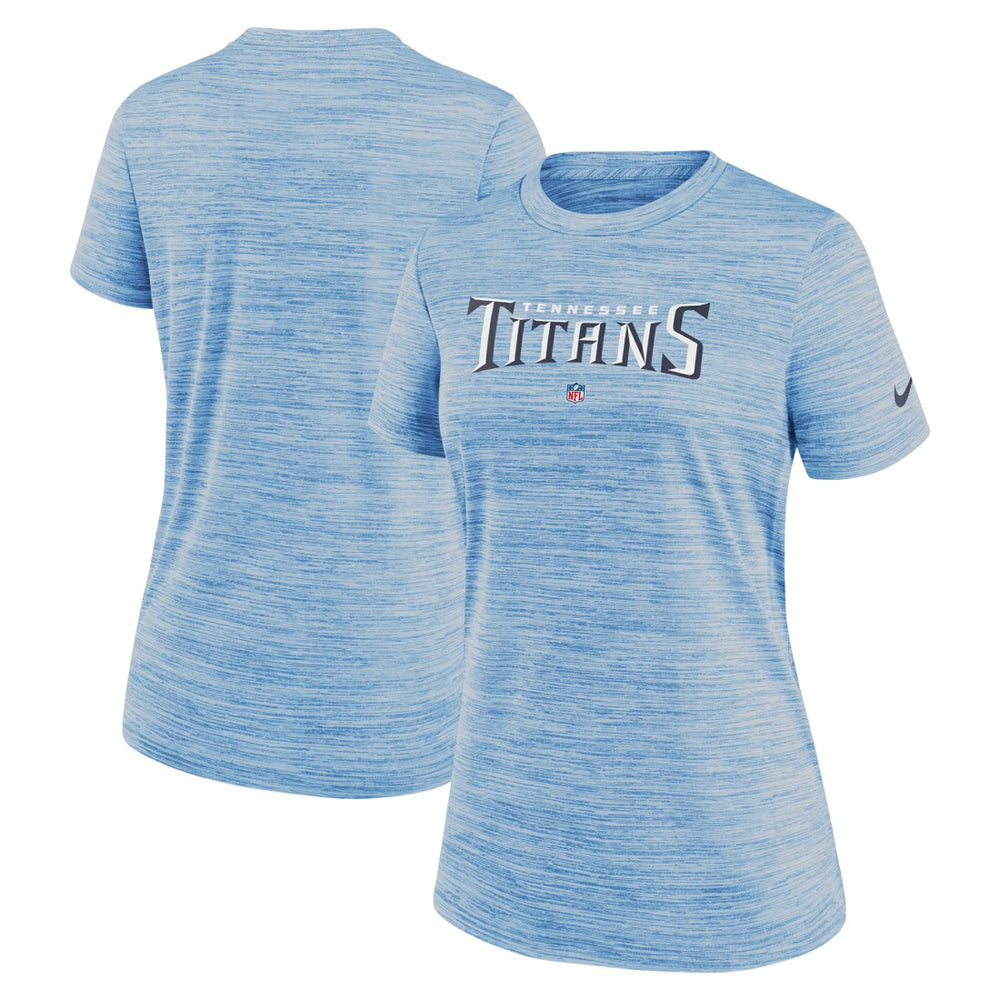 Tennessee Titans Women's Sideline Velocity Performance T-Shirt - Light Blue - Nike