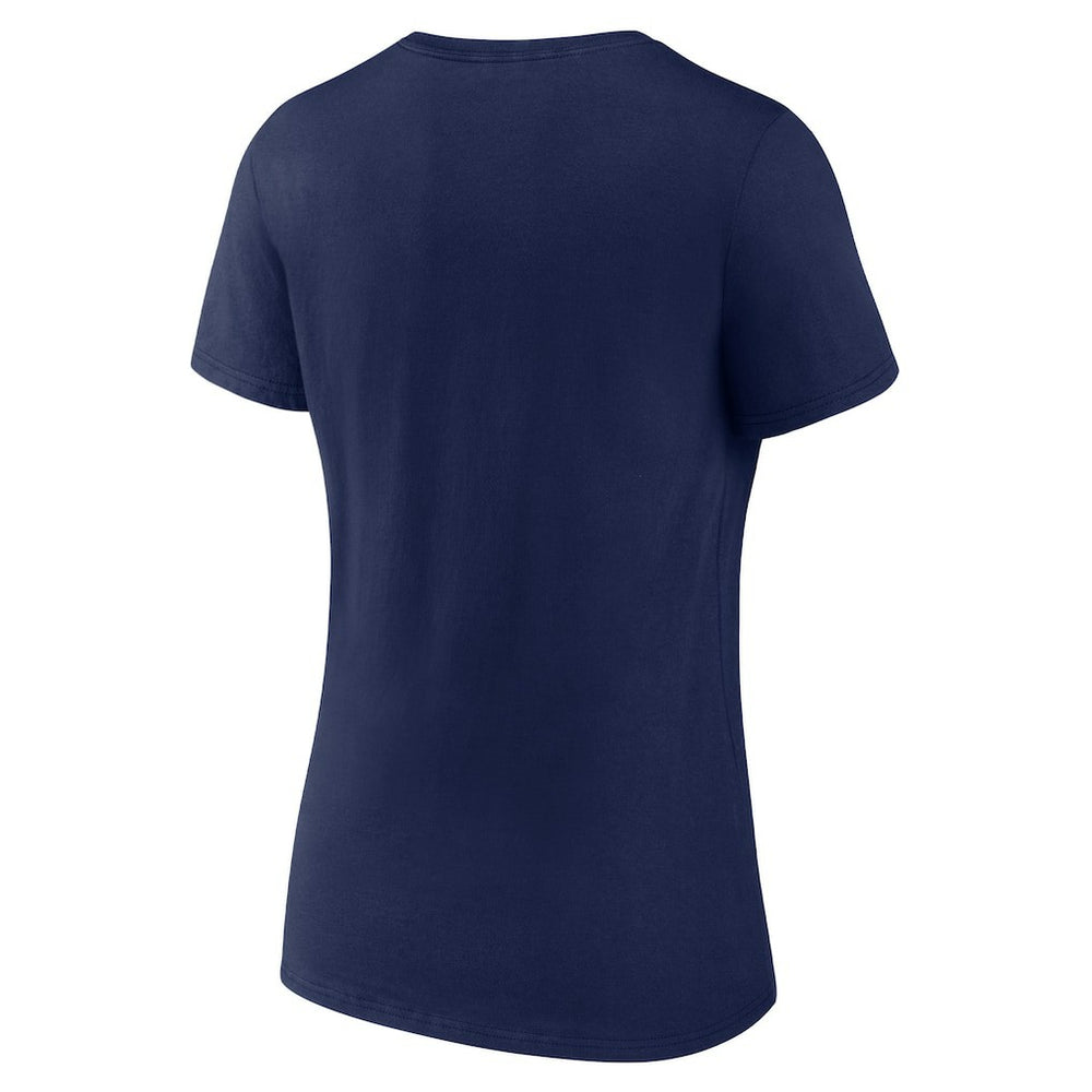 New England Patriots Women's Shine Time V-Neck T-Shirt - Navy - Fanatics