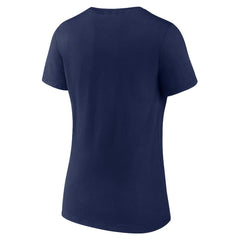 New England Patriots Women's Shine Time V-Neck T-Shirt - Navy - Fanatics