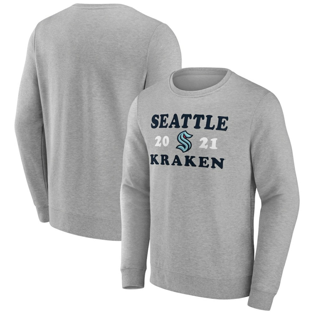 Seattle Kraken Fanatics Fierce Competitor Pullover Sweatshirt - Heather Charcoal | Fanatics online