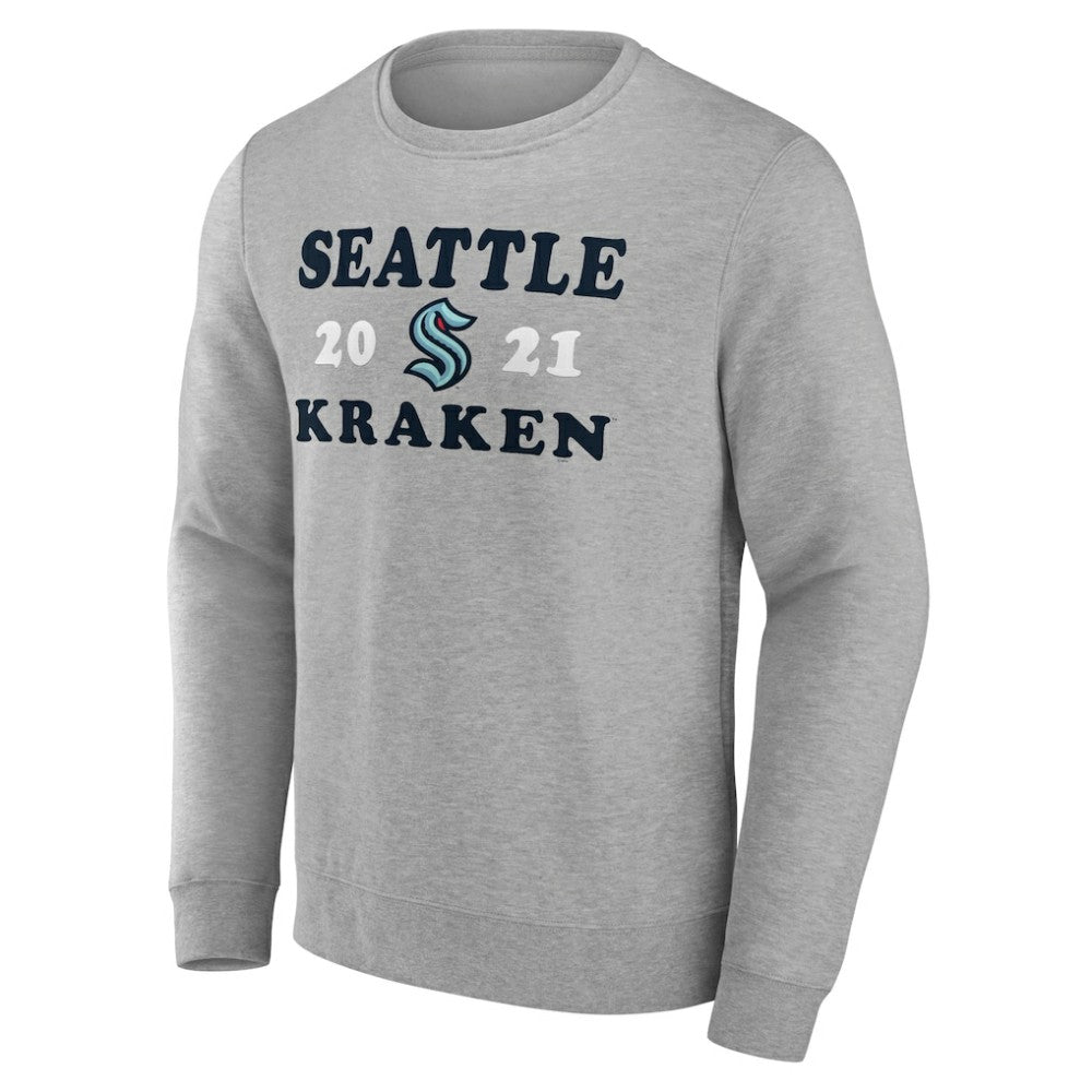 Seattle Kraken Fanatics Fierce Competitor Pullover Sweatshirt - Heather Charcoal | Fanatics online