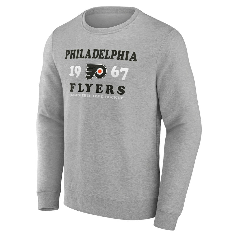 Philadelphia Flyers Fanatics Fierce Competitor Pullover Sweatshirt - Heather Charcoal | Fanatics Lifestyle