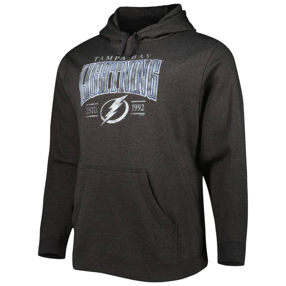 Tampa Bay Lightning Fanatics Big & Tall Dynasty Pullover Hoodie - Heather Charcoal | Fanatics discount