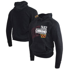 Take Command Washington Commanders DC PROPER Unisex Mineral Wash Vintage Pullover Hoodie - Black - NFL