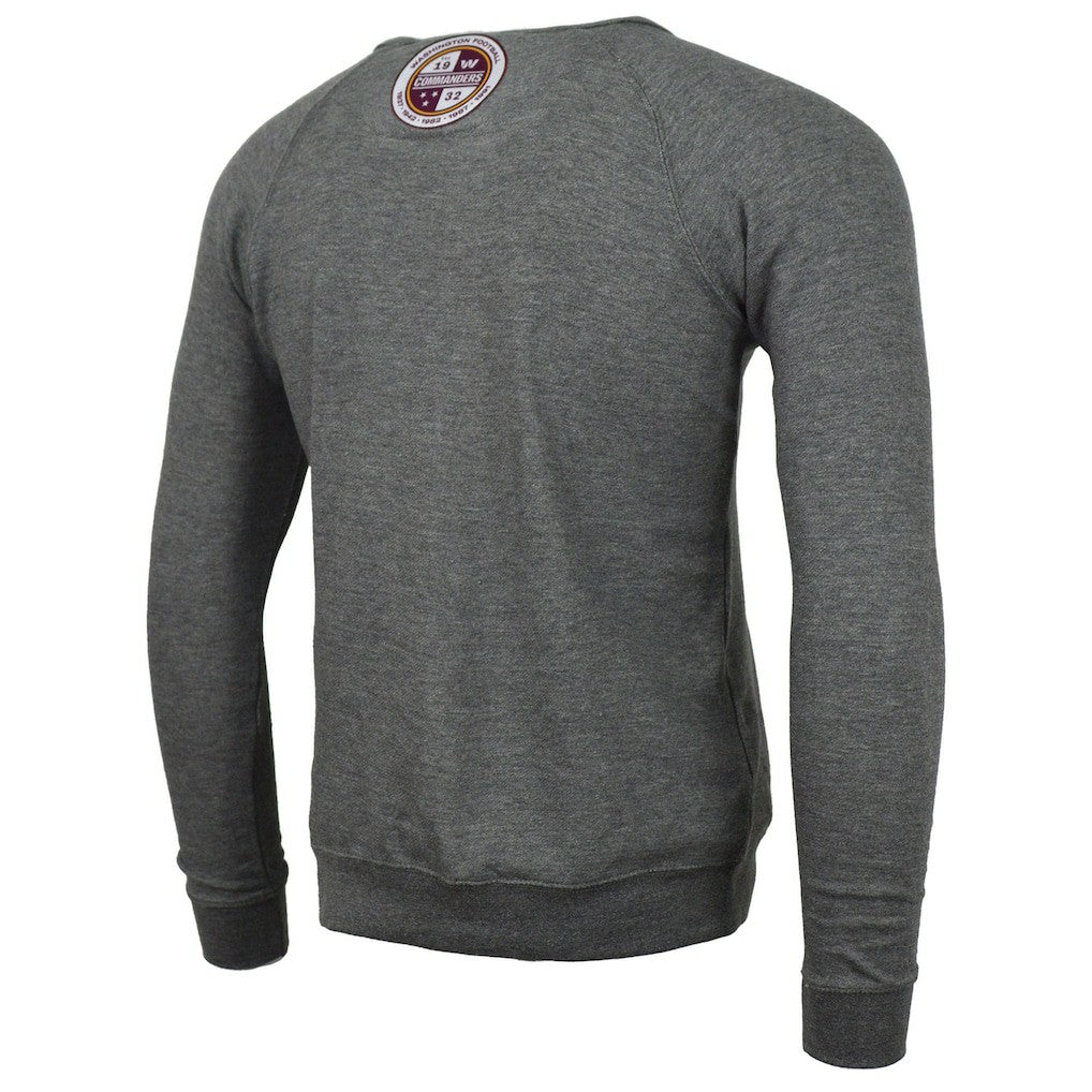 Washington Commanders DC PROPER Signature Raglan Vintage Pullover Sweatshirt - Heather Gray - NFL