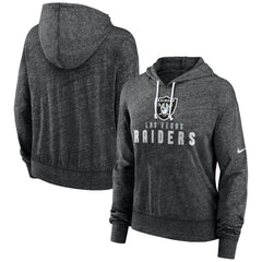 Las Vegas Raiders Women's Gym Vintage Lightweight Pullover Hoodie - Black - Nike