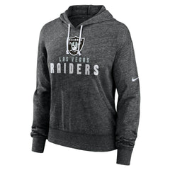 Las Vegas Raiders Women's Gym Vintage Lightweight Pullover Hoodie - Black - Nike