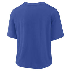 Los Angeles Rams Women's High Hip Fashion T-Shirt - Royal/Bone - Nike