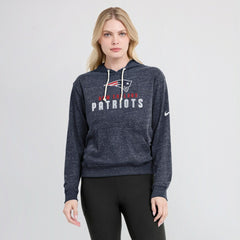 New England Patriots Women's Plus Size Gym Vintage Pullover Hoodie - Navy - Nike