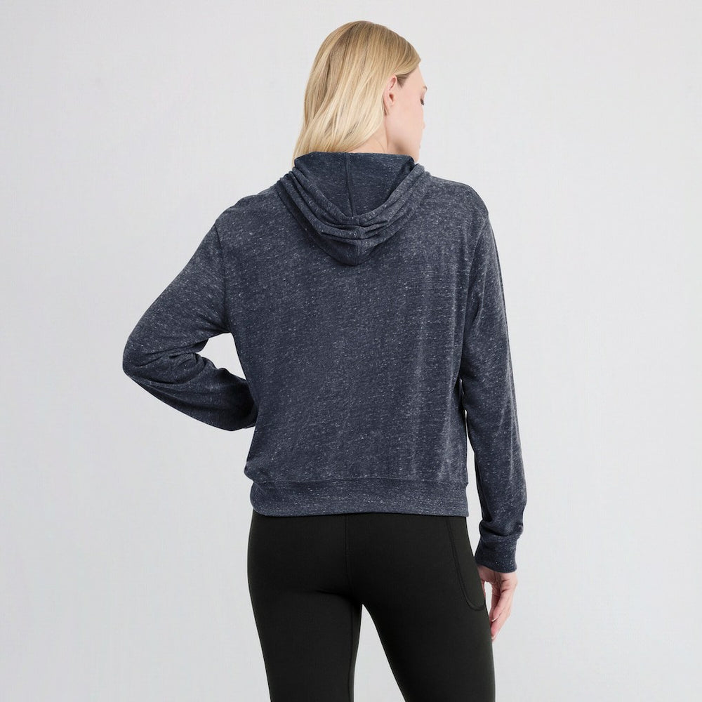 New England Patriots Women's Plus Size Gym Vintage Pullover Hoodie - Navy - Nike