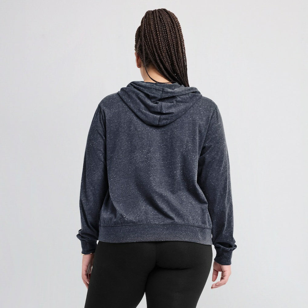 New England Patriots Women's Plus Size Gym Vintage Pullover Hoodie - Navy - Nike