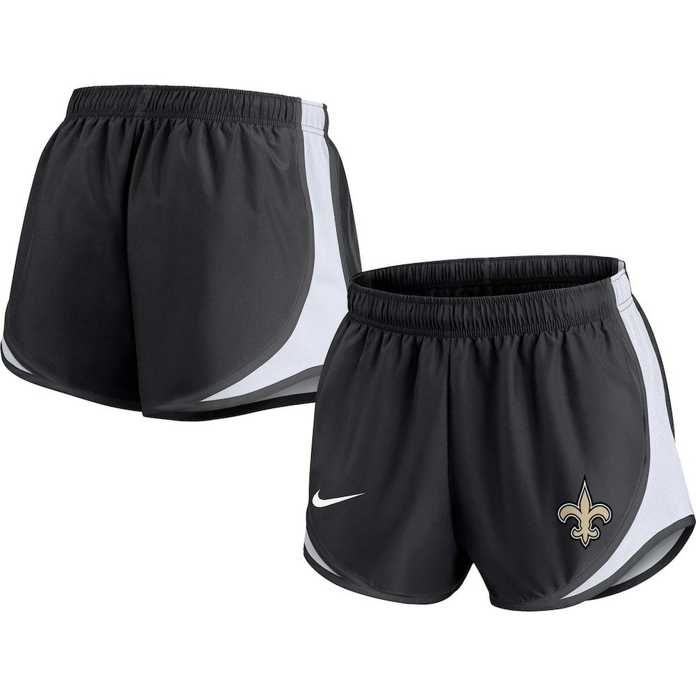 New Orleans Saints Women's Plus Size Tempo Shorts - Black - Nike