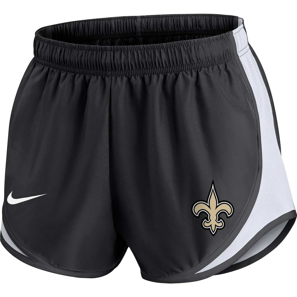 New Orleans Saints Women's Plus Size Tempo Shorts - Black - Nike