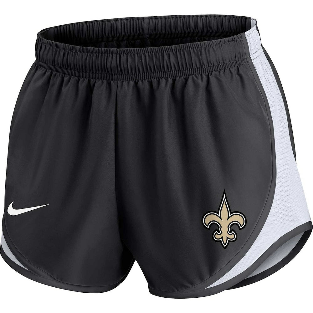 New Orleans Saints Women's Plus Size Tempo Shorts - Black - Nike