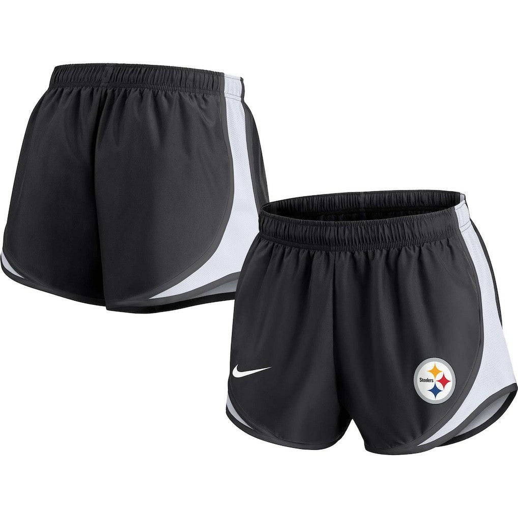 Pittsburgh Steelers Women's Performance Tempo Shorts - Black - Nike