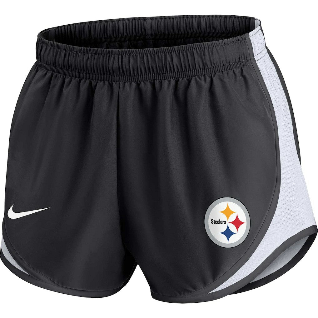 Pittsburgh Steelers Women's Performance Tempo Shorts - Black - Nike