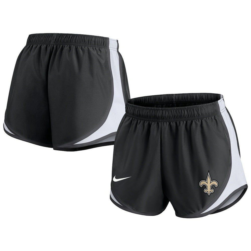 New Orleans Saints Women's Performance Tempo Shorts - Black - Nike