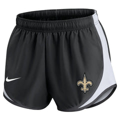 New Orleans Saints Women's Performance Tempo Shorts - Black - Nike