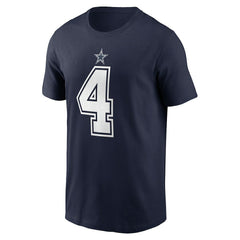Dak Prescott Dallas Cowboys Player Name & Number T-Shirt - Navy - Nike