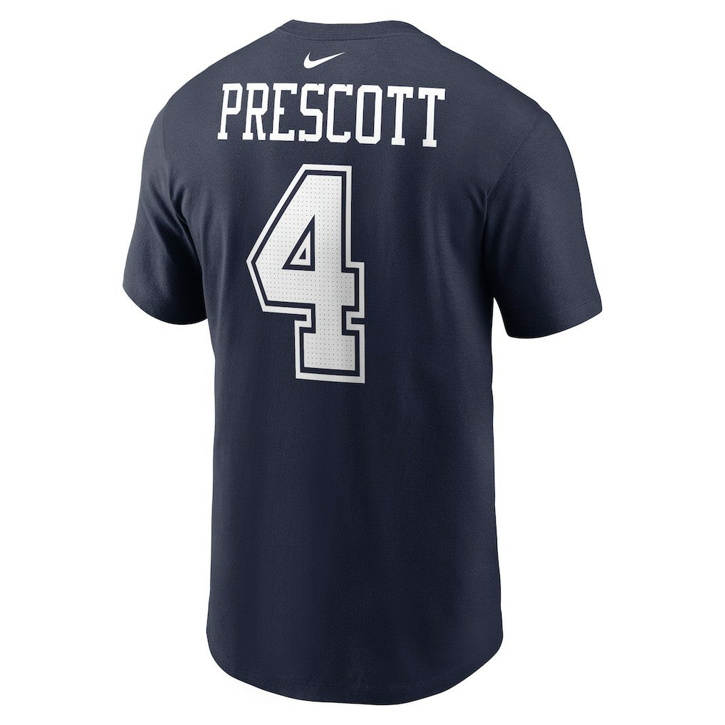 Dak Prescott Dallas Cowboys Player Name & Number T-Shirt - Navy - Nike